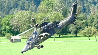 (4K) German Army EC665 Tiger and Swiss Air Force EC635 in Action at Mollis Airport! by Aviation Awesome 491 views 2 months ago 2 minutes, 49 seconds