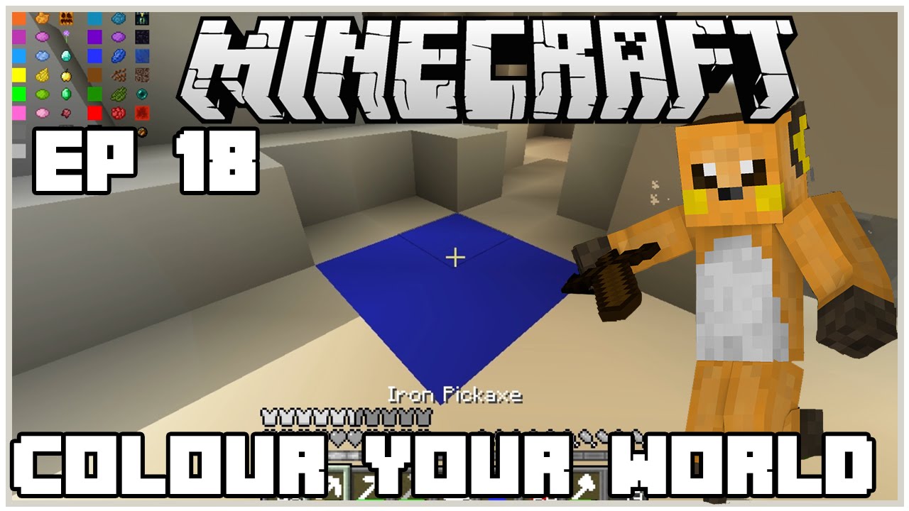 Minecraft: Colour Your World Ep 18 Lapis Lazuli Blue - YouTube