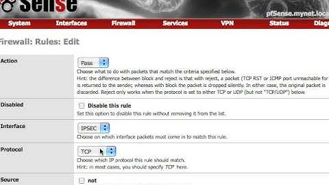 pfSense IPsec Tunnel
