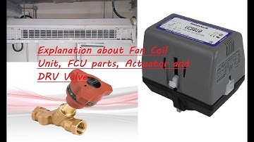 Explanation about Fan Coil Unit (A/c) FCU parts Actuator & DRV Valve Cooling System Hindi+Eng Sub/CC