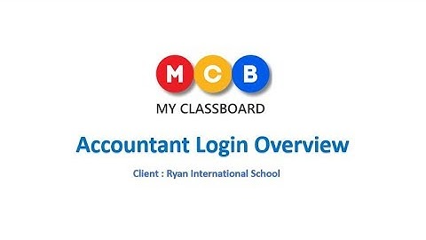 MCB Smart School - Accountant Login Overview