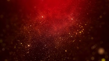 Clean Red Gold Particles Background