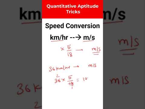 How to Convert Speed From KM/HR to M/S in Just 30 Secs #shorts - YouTube