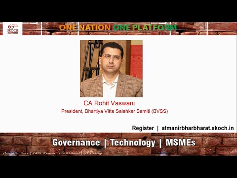 Rohit Vaswani Live at #SKOCHSummit | #AtmanirbharBharat | 65th SKOCH Summit