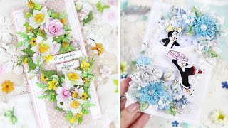 🌷ТРИ Идеи КРАСИВЫХ ОТКРЫТОК на 8 марта своими руками /Скрапбукинг / DIY card / Сделай сам 🌷