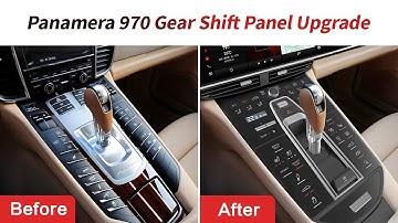 ZF-5052 Installation Guide- Gear Shift Control Saddle Panel Upgrade for 2010 to 2016 Panamera 970