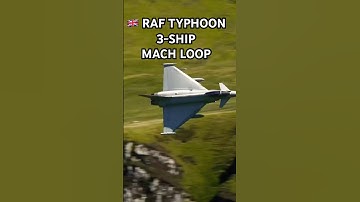🇬🇧 RAF Typhoon 3-Ship Mach Loop Flyby 2025
