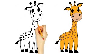 Zürafa Çizimi How to Draw Giraffe