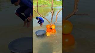 Creative video in river amazing idea #magic #river #videography #shorts #giantfish #vfx