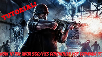 How to use a wired Xbox 360/PS3 controller on Cod World At War PC!
