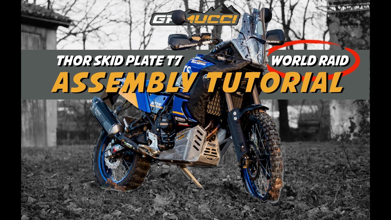 Yamaha Tenere 700 WORLD RAID Thor skid plate assembly tutorial by