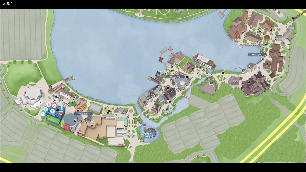 Disney Springs (Downtown Disney) Map Evolution (19752022) YouTube