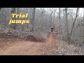 Downhill Mountain biking trail jumps