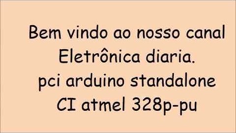 Projeto opensource Arduino standalone.