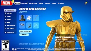 GOLDEN AWR Trooper (Imperial Death Trooper) Fortnite x Star Wars