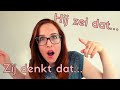 INDIRECT SPEECH in DUTCH. How to say what you or someone else says, thinks, etc. (NT2 - B1)