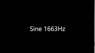 Sine 1663Hz Audio Only