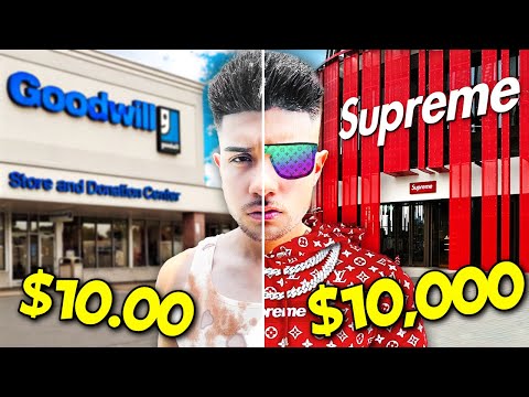 $10,000 VS $10 Hypebeast Shopping