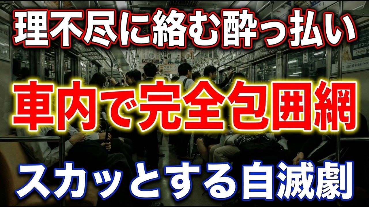 【実録】電車内で因縁をつけてきた酔っ払いを完全包囲した話