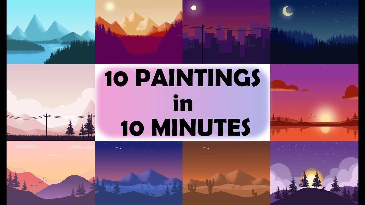 10 Easy Landscape Paintings for Beginners