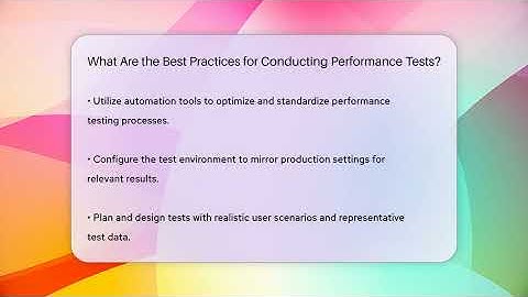 What Are the Best Practices for Conducting Performance Tests? - Car Performance Pros