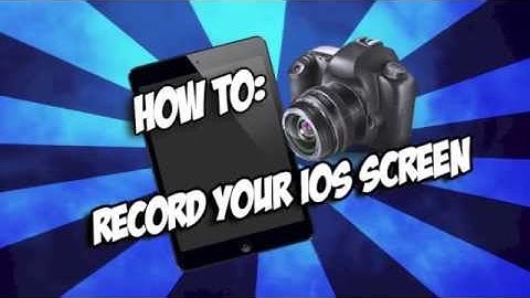 How to record your IOS screen without jailbreak 2015