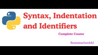 Python Basics: Understanding Syntax and Identifiers | Python Tutorial for Beginners