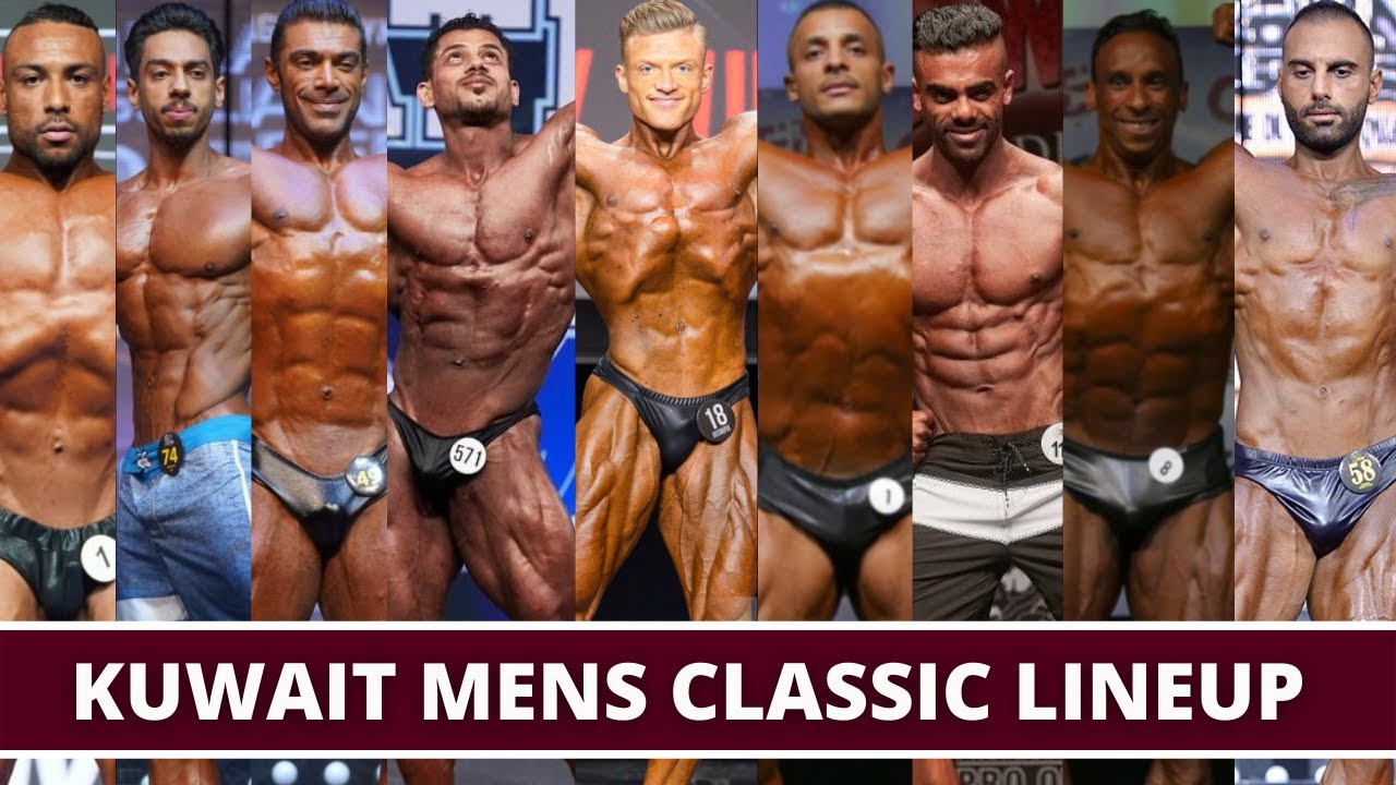2022 KUWAIT CLASSIC Mens Classic Physique Lineup 1 Week Out YouTube