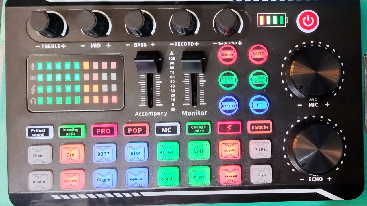 F998 sound card YouTube