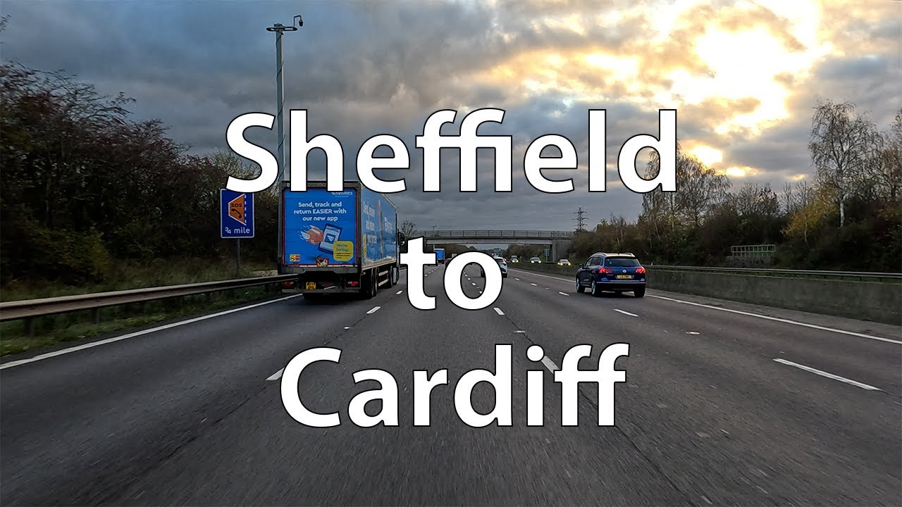 [4K] Driving from Sheffield to Cardiff (UK)