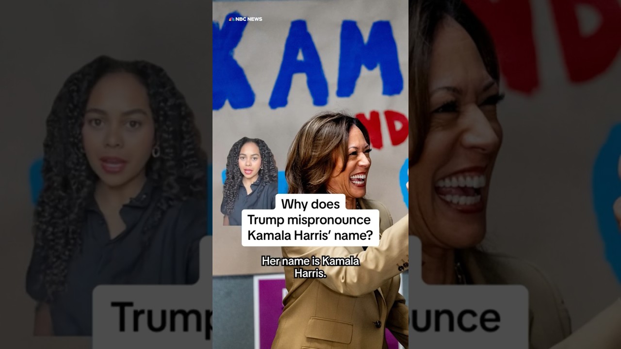 Why does Trump mispronounce Kamala Harris’ name? Why does Trump mispronounce Kamala Harris’ name?