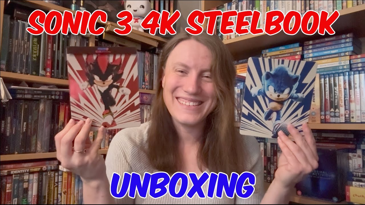 Sonic 3 4K Steelbooks Unboxing