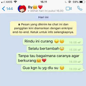 FAKE CHAT 'rindu' 💑