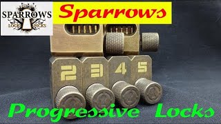 (1155) Review: Sparrows PROGRESSIVE Training Locks and Cutaways