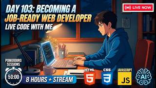 Full [28-9-26] Day-103: Deadline April 7 | Becoming a Job-Ready Web Developer🇧🇩 8 Hours Live Code Update
