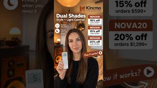 How Kincmo Dual Shades Work 🪟 | NOVA10 NOVA15 NOVA20 Promo Codes 2026   Smart Light Control