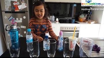 Thí nghiệm khoa học về tính kiềm tự nhiên của nước ion kiềm