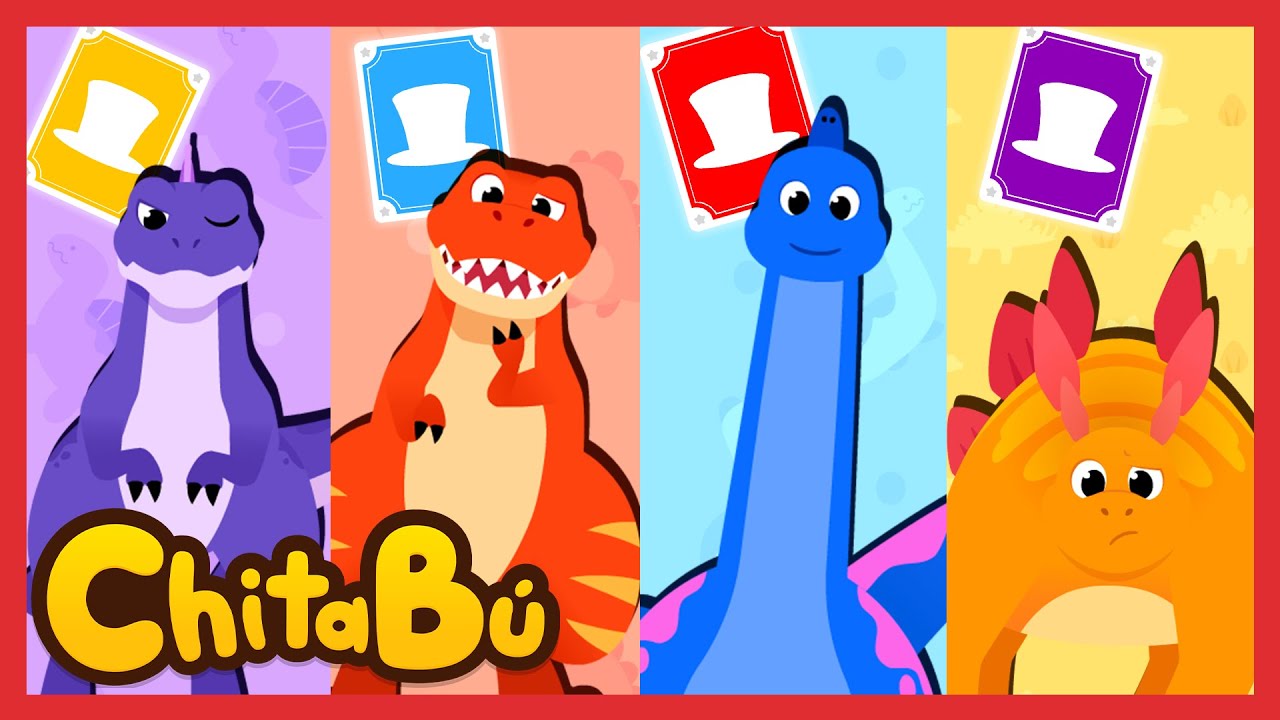 Dinosaurios Asombrosos de Colores | Canciones Infantiles | #ChitaBú