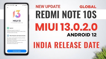 Redmi Note 10s Miui 13.0.2.0 With Android 12 Update Rollout Start in Global | India Release Date
