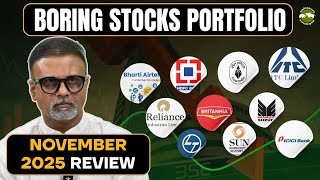 Boring Stocks Portfolio - November 2025 Review | Shyam Sekhar | Muthaleetukalam