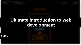 Builld a simple website with python | flask tutorial