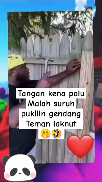 lucu tangan pria nie kena palu🤣#shortsvideofunny #ngakak #lucu #funny #shorts #freedshorts