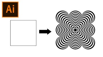 How To Make Op Art Illusion In Adobe Illustrator | Illustrator Tutorial