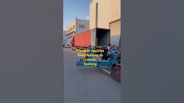 Plywood machine keep loading container to our clients Geelong