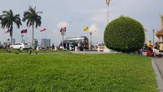 The Landscape In Front Of Royal Palace In Cambodia