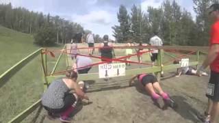 Mud Hero Red Deer 2014 Car Park and Over Under Obstacles