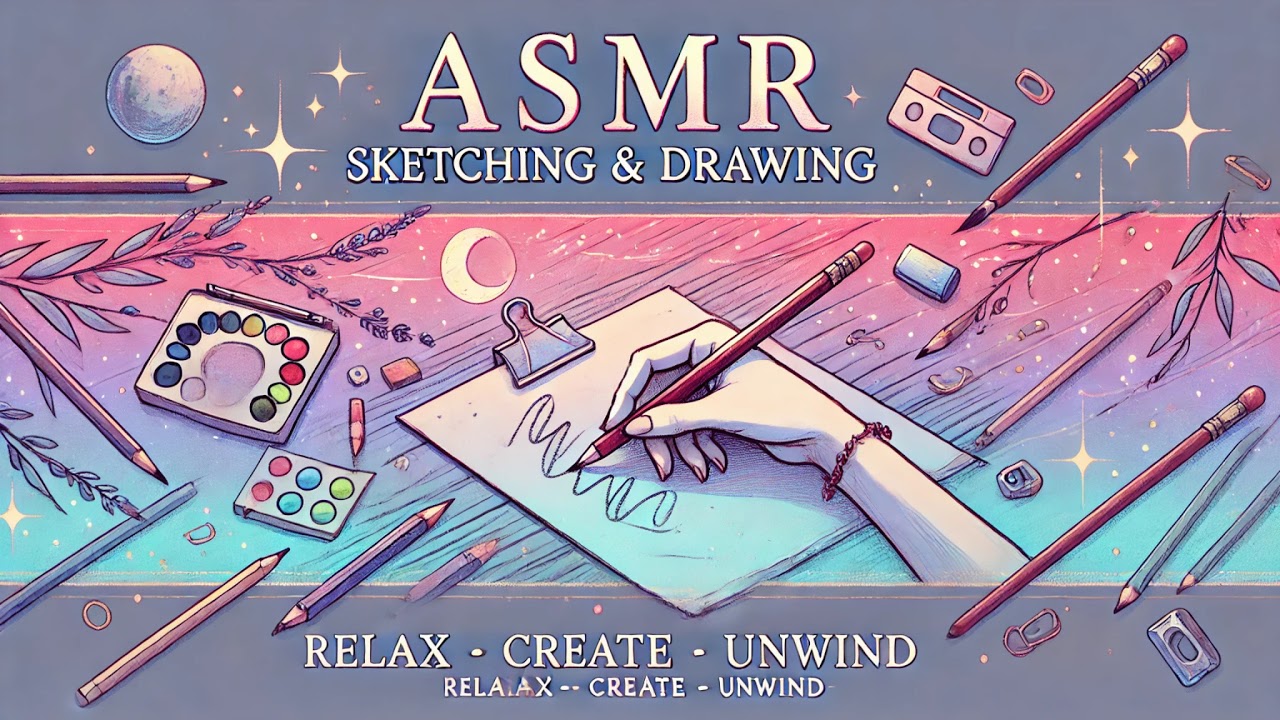 ASMR Sketching and Drawing Live Stream - YouTube