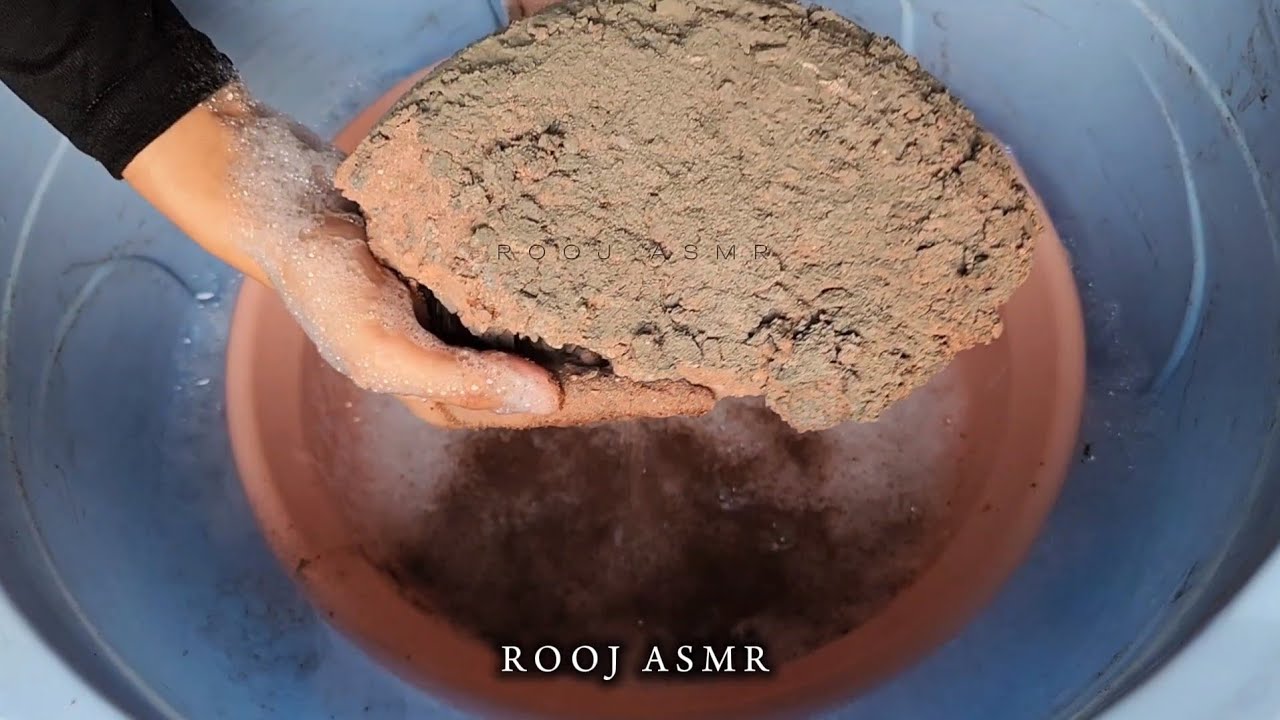 8K SUBS CELEBRATION SERIES🎉🥳(Part-2) Red Sand + Black Concrete♥️ Huge/mini Chunks Crumbles on Suds🧼