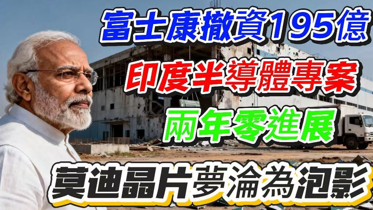 富士康突撤資！印度 195 億半導體夢，為何徹底破滅？