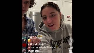 Kenzie Ziegler And Tacoda Baking Brownies On Instagram Live 12/18/20